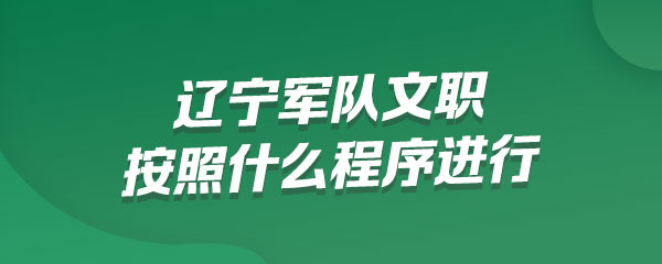 军队面向社会公开招考文职人员按照什么程序进行