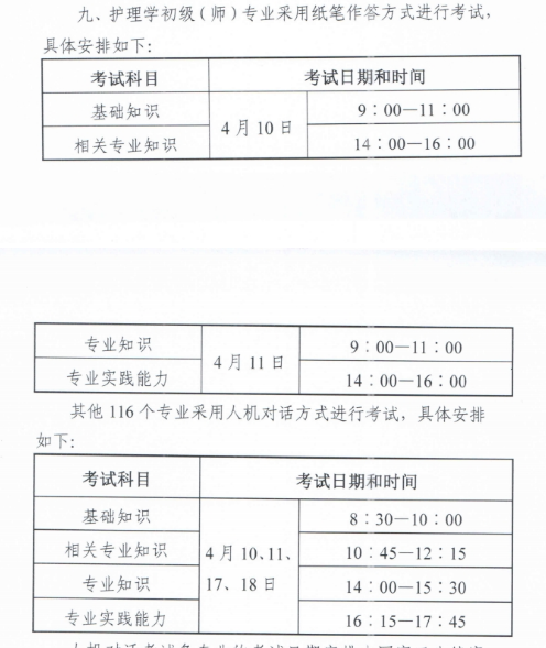 中国卫生人才网2021年卫生资格考试安排已出（中国卫生人才网2021年考试时间）