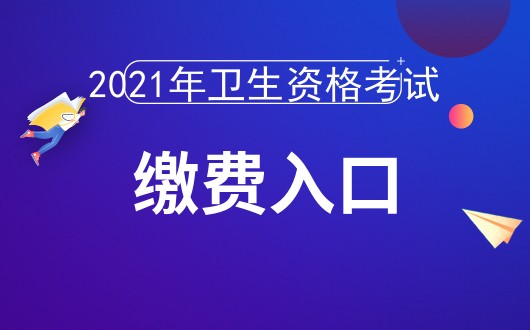中國衛生人才網2021年衛生資格考試網上報名繳費入口