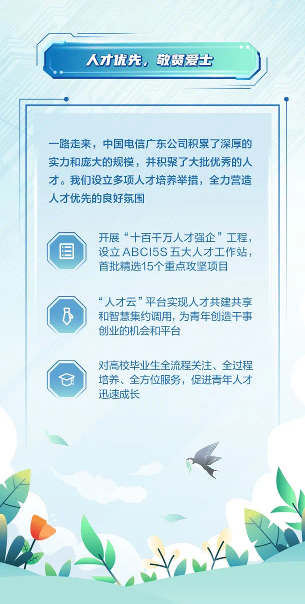 中国电信广东公司2021春季校园招聘公告