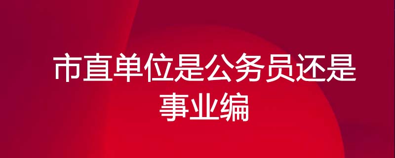 可能是公务员编制也可能是事业单位编制